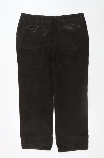 Mens UK Size 38 Marks and Spencer Regular Fit Chino Brown Trousers