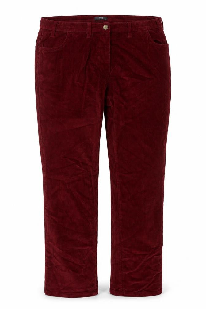 Womens UK Size 24 bpc Bonprix Collection Regular Fit Casual Workwear Red Trouser
