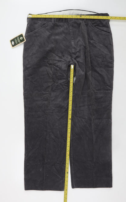 Mens UK Size 40R Countrywear by Carabou Regular Fit Casual Grey Trousers