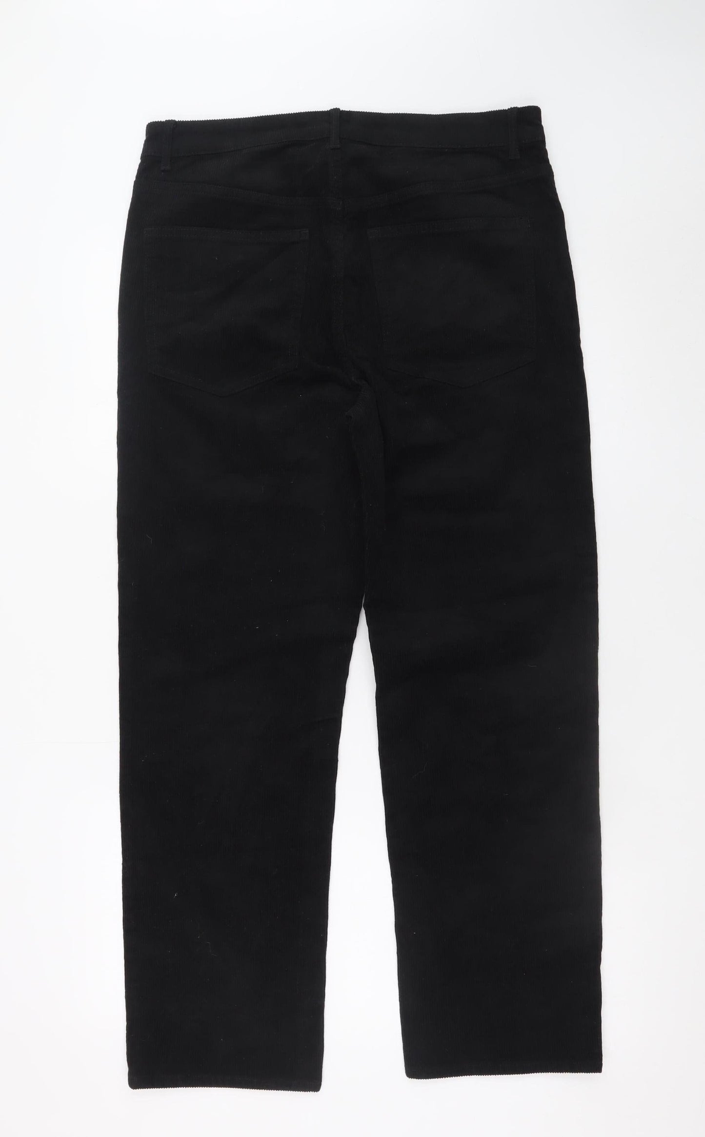 Womens UK Size 16 H&M Regular Fit Casual Workwear Black Trousers