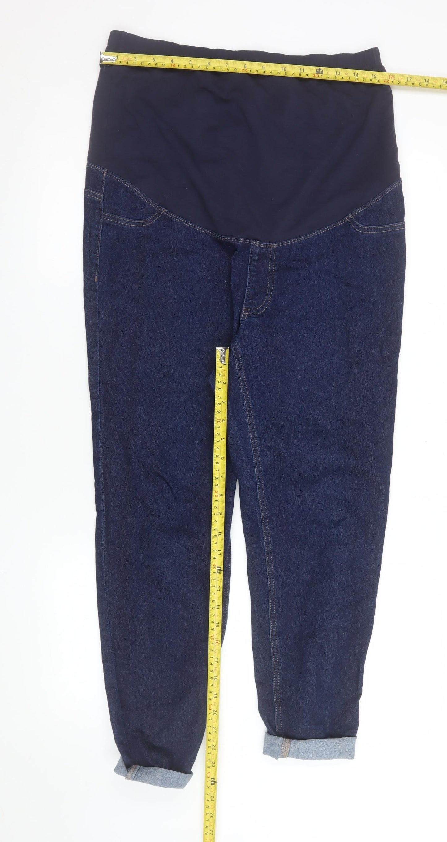 Marks and Spencer Women's Blue Maternity Jegging Jeans Size 16 Regular