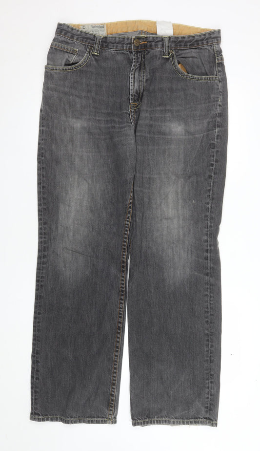 Mens UK Size L Timberland Regular Fit Straight Jeans
