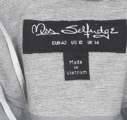 Womens UK Size 14 Miss Selfridge Regular Grey Blazer