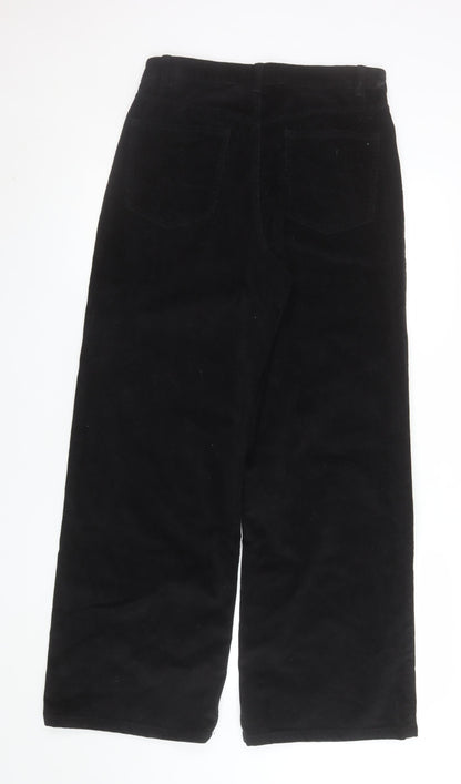 Womens UK Size 10 F&F Regular Fit Casual Workwear Black Trousers