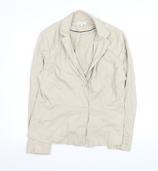 Womens UK Size 16 Linea Regular Beige Blazer
