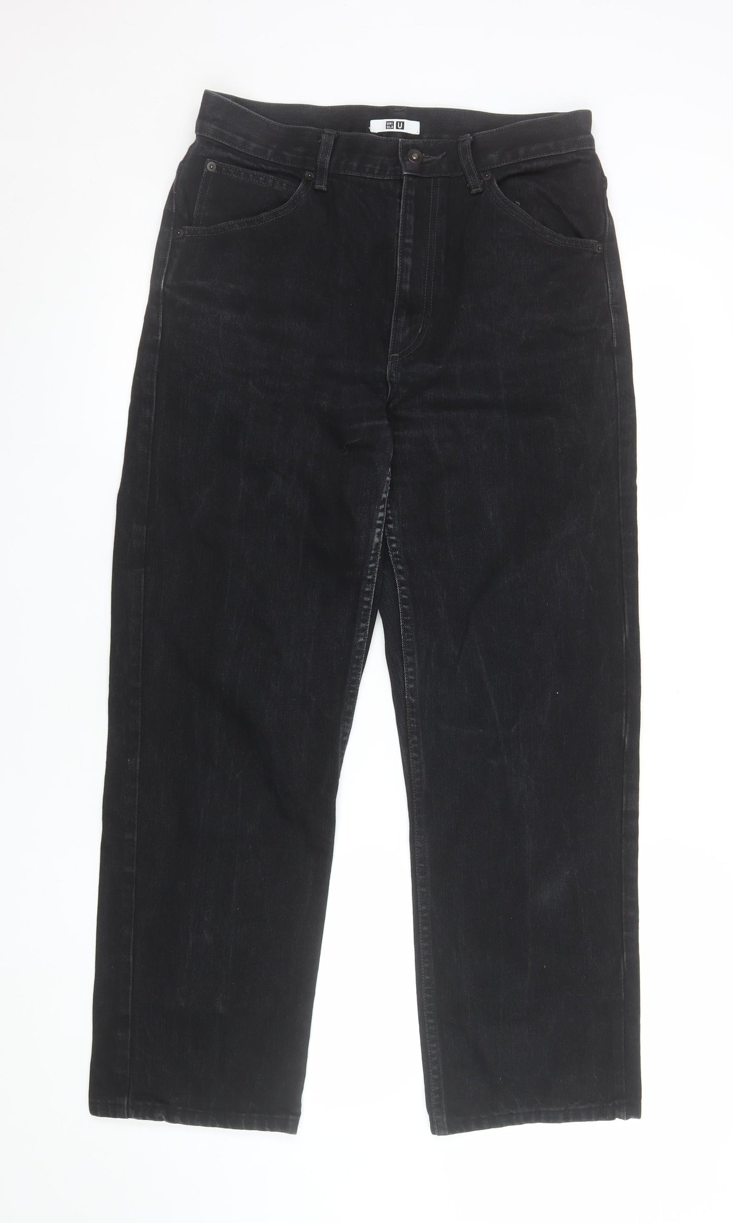 Mens UK Size S Uniqlo Regular Fit Straight Jeans