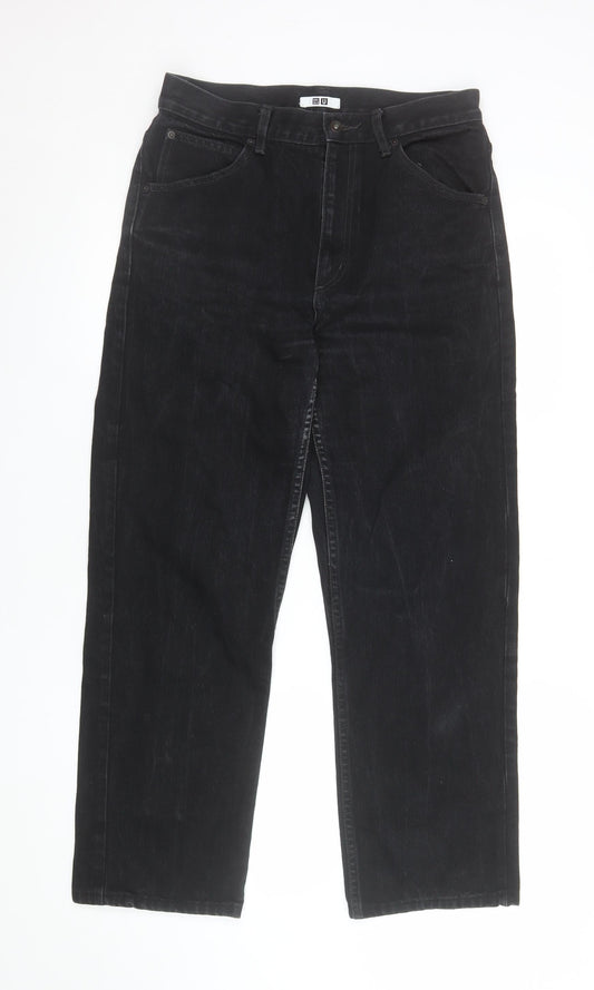 Mens UK Size S Uniqlo Regular Fit Straight Jeans
