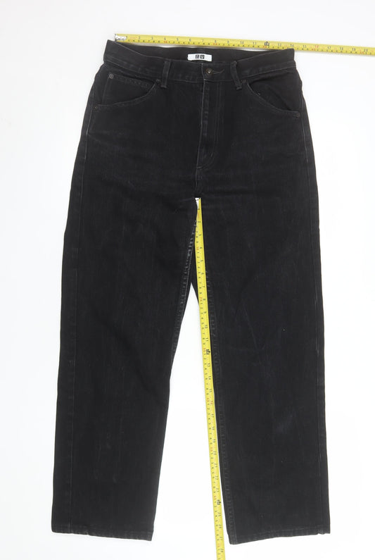 Mens UK Size S Uniqlo Regular Fit Straight Jeans