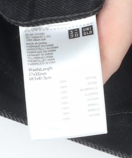 Mens UK Size S Uniqlo Regular Fit Straight Jeans