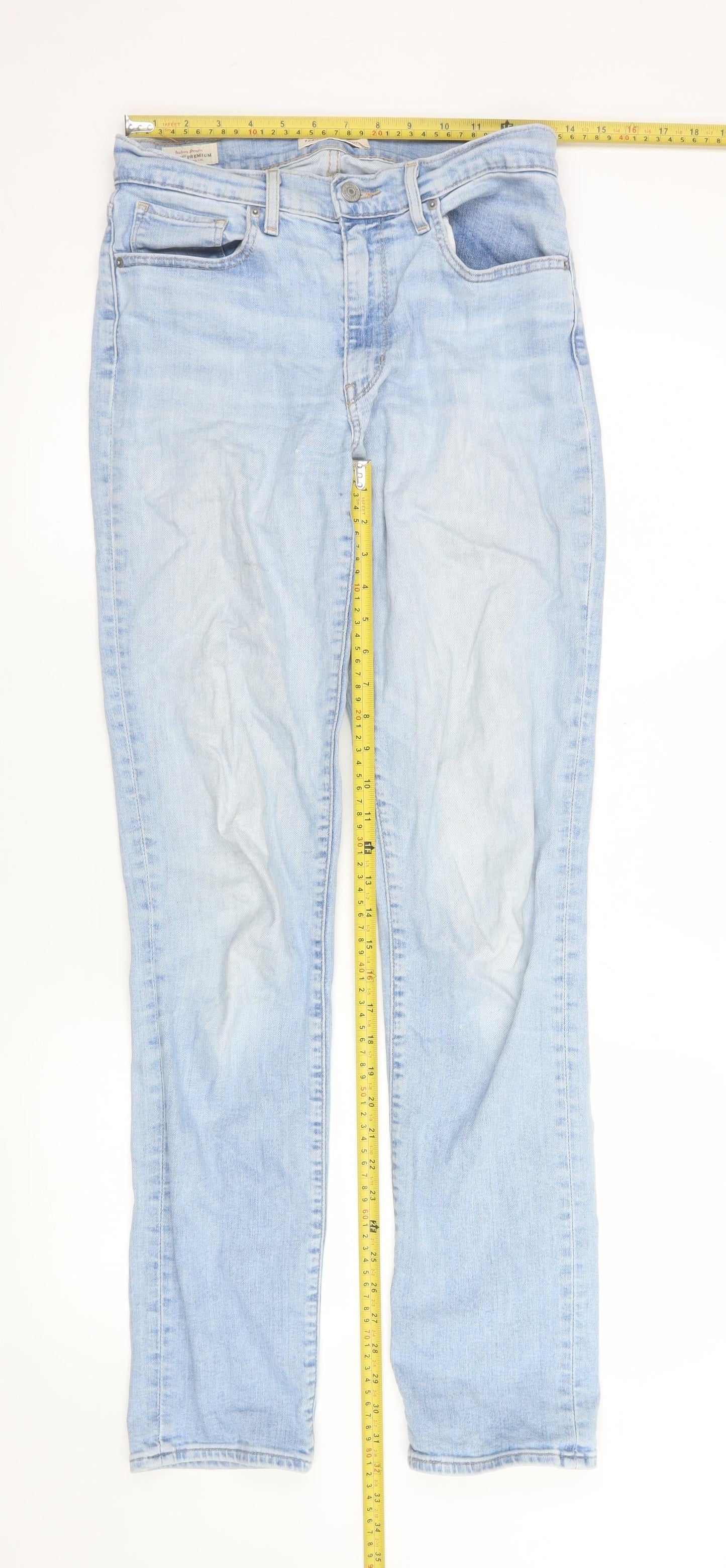 Levi’s Women Blue 724 High Rise Straight Jeans Size 27