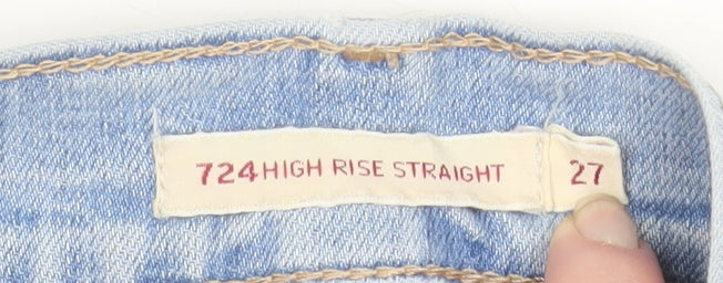 Levi’s Women Blue 724 High Rise Straight Jeans Size 27