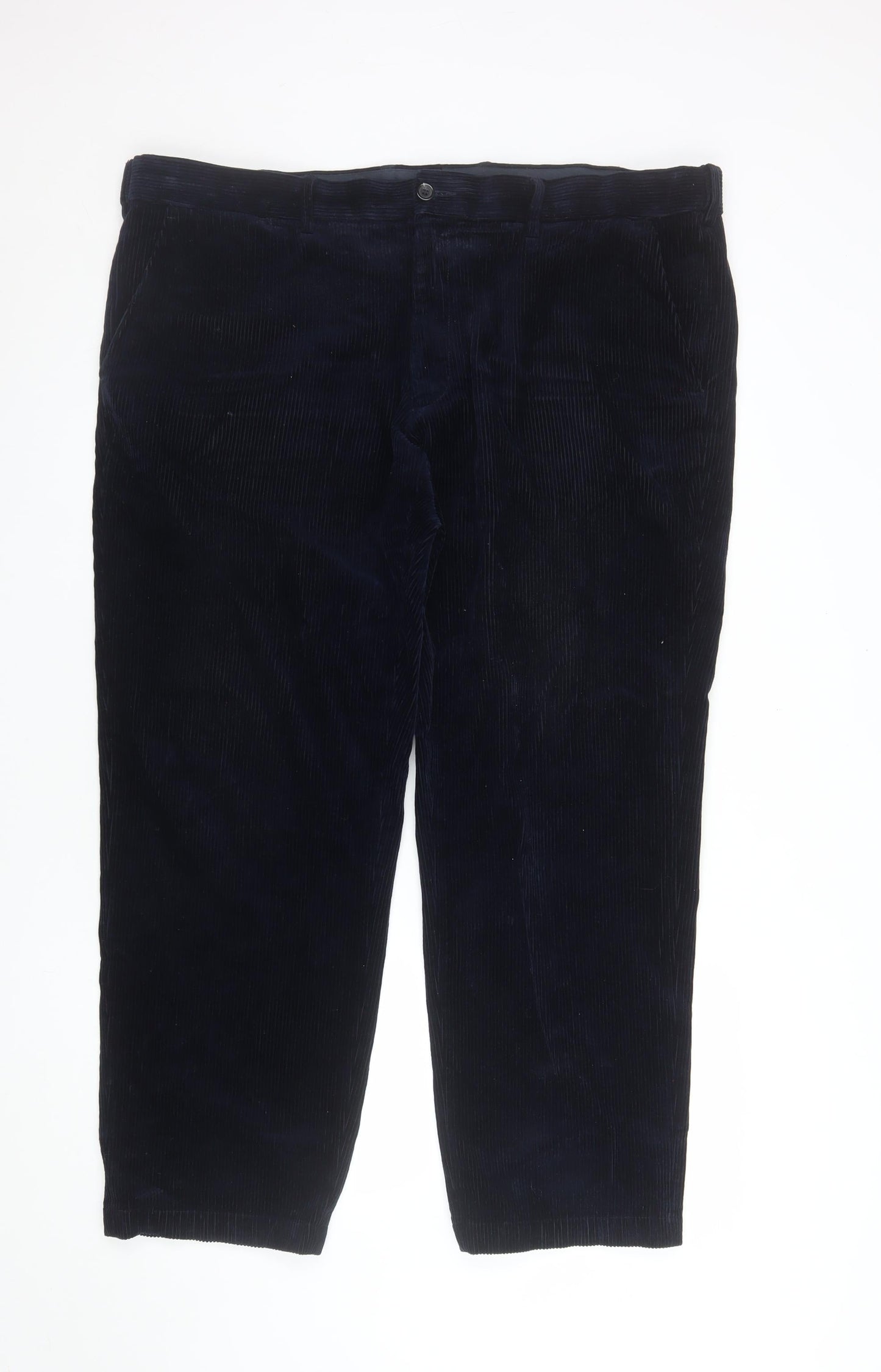 Mens UK Size 42 in Marks and Spencer Regular Fit Casual Blue Trousers