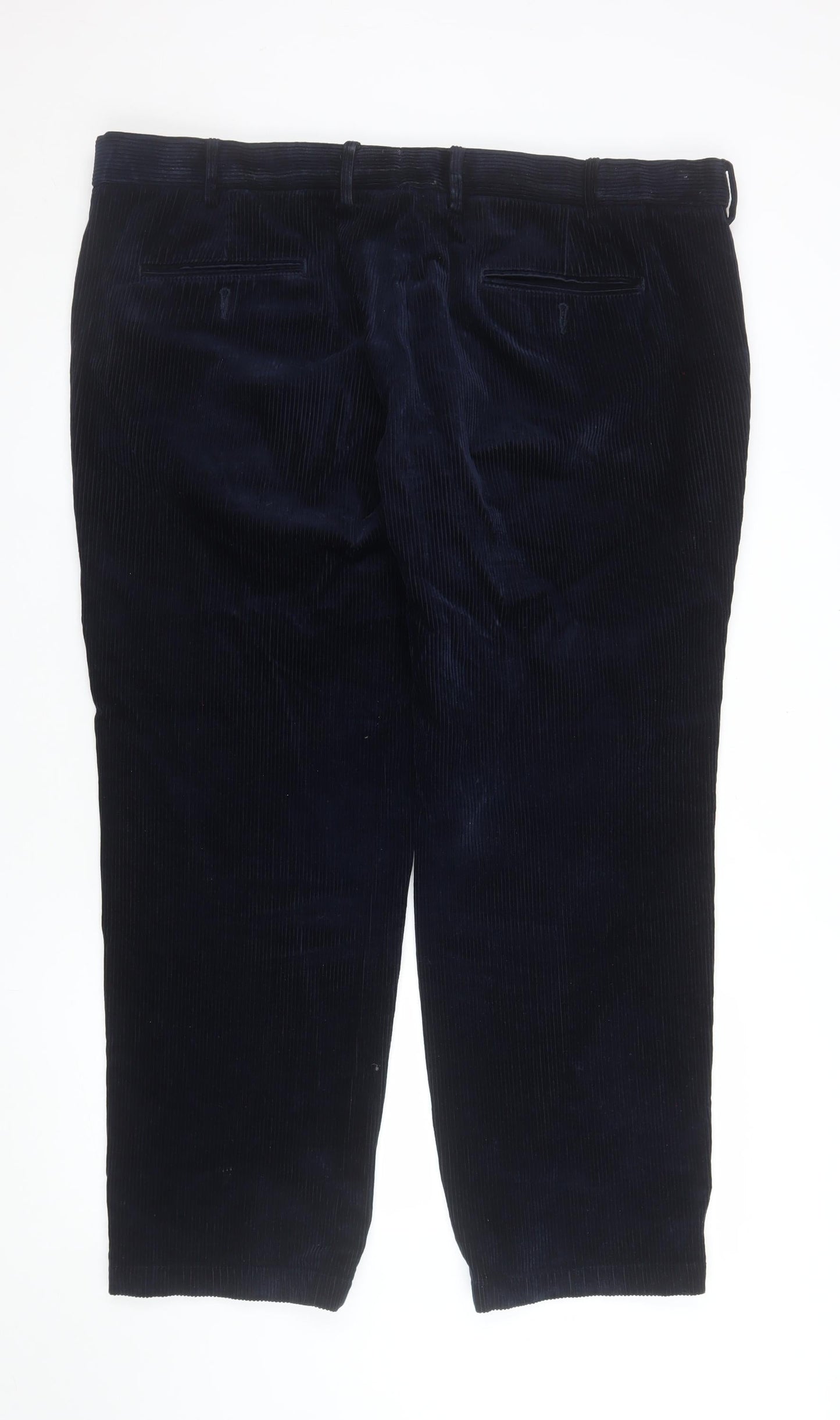 Mens UK Size 42 in Marks and Spencer Regular Fit Casual Blue Trousers