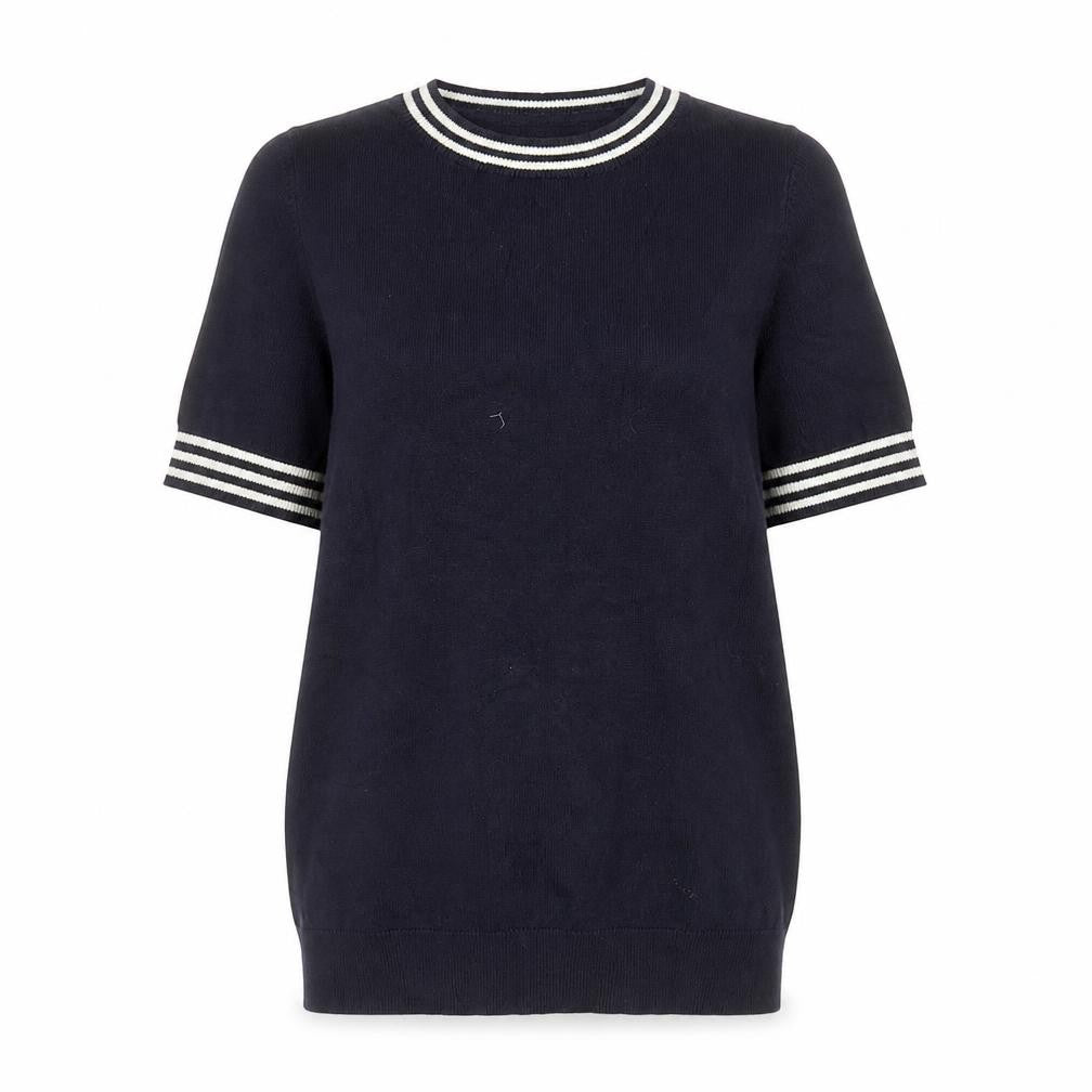 F&F Women’s Blue Short Sleeve Knit T-Shirt UK 8