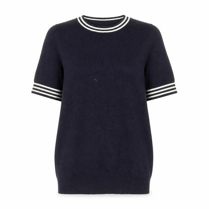 F&F Women’s Blue Short Sleeve Knit T-Shirt UK 8