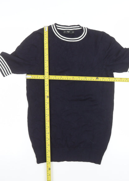 F&F Women’s Blue Short Sleeve Knit T-Shirt UK 8