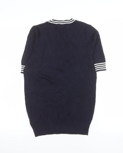 F&F Women’s Blue Short Sleeve Knit T-Shirt UK 8