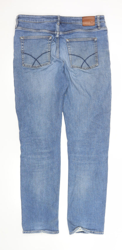Mens UK Size 36L Crew Clothing Company Regular Fit Straight Jeans