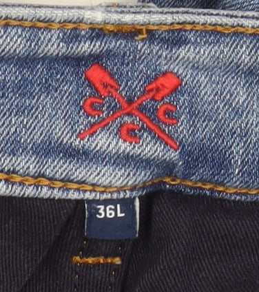 Mens UK Size 36L Crew Clothing Company Regular Fit Straight Jeans