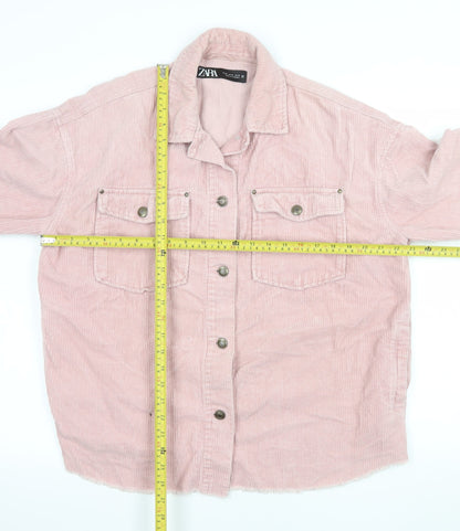 Womens UK Size 12 Zara Pink Basic Jacket