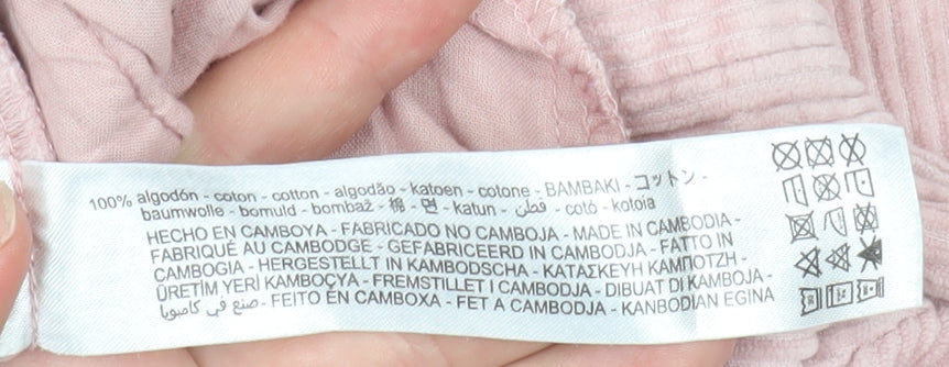 Womens UK Size 12 Zara Pink Basic Jacket