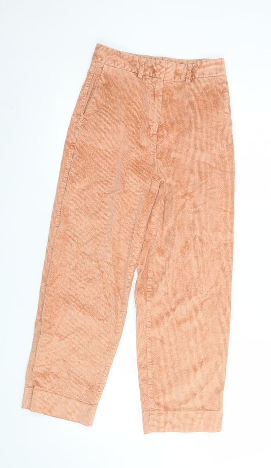 Womens UK Size 6 Marks and Spencer Regular Fit Cropped Beige Trousers
