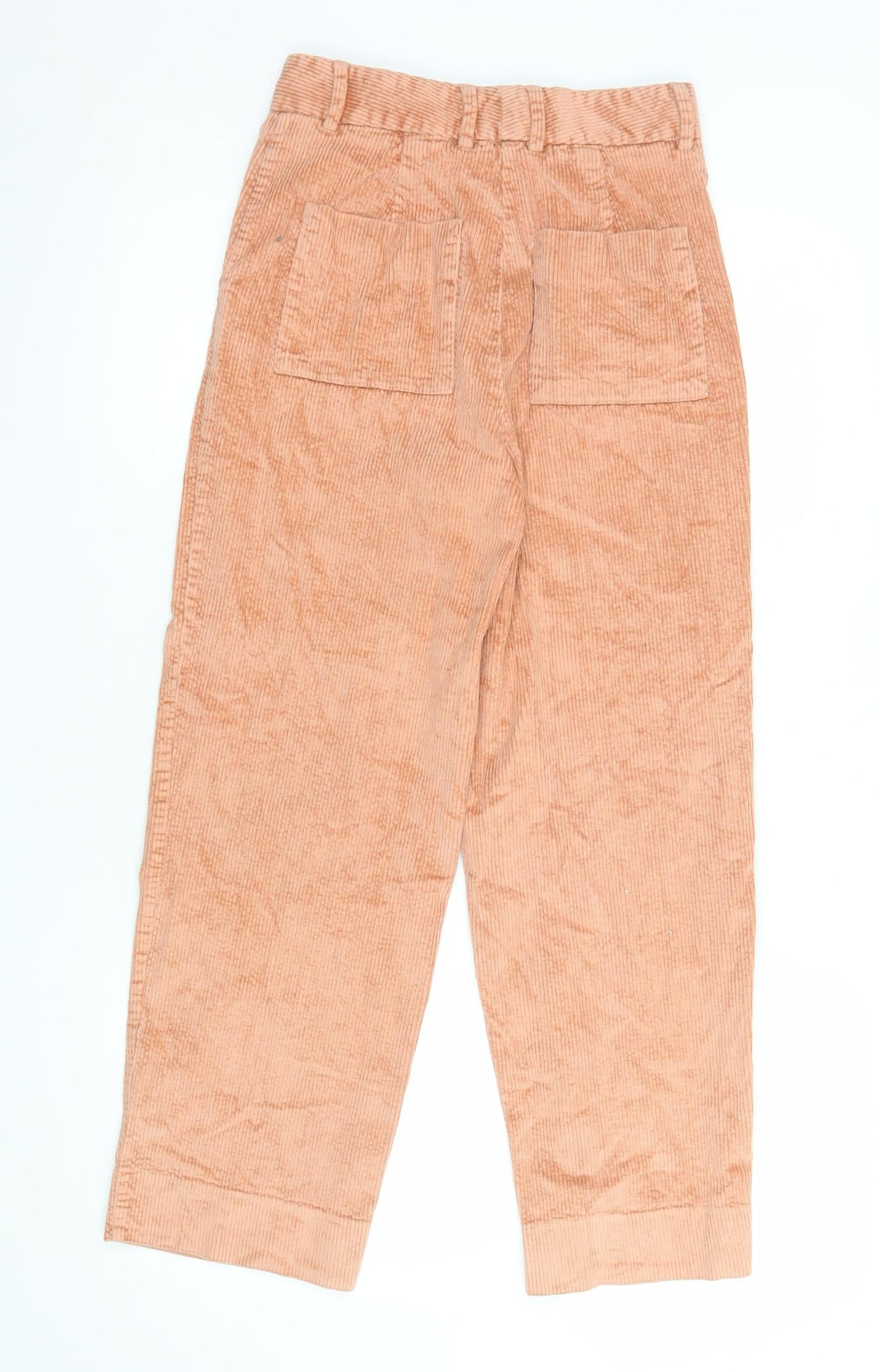 Womens UK Size 6 Marks and Spencer Regular Fit Cropped Beige Trousers