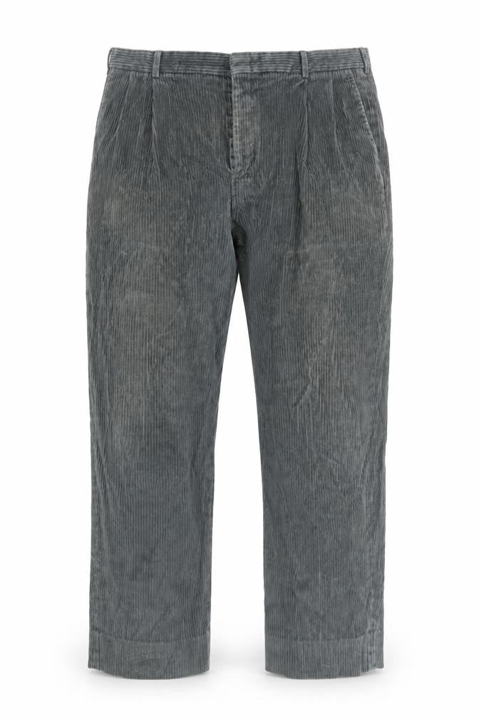 Mens UK Size 38 Lands' End Regular Fit Casual Grey Trousers