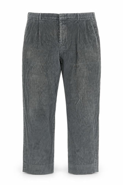 Mens UK Size 38 Lands' End Regular Fit Casual Grey Trousers