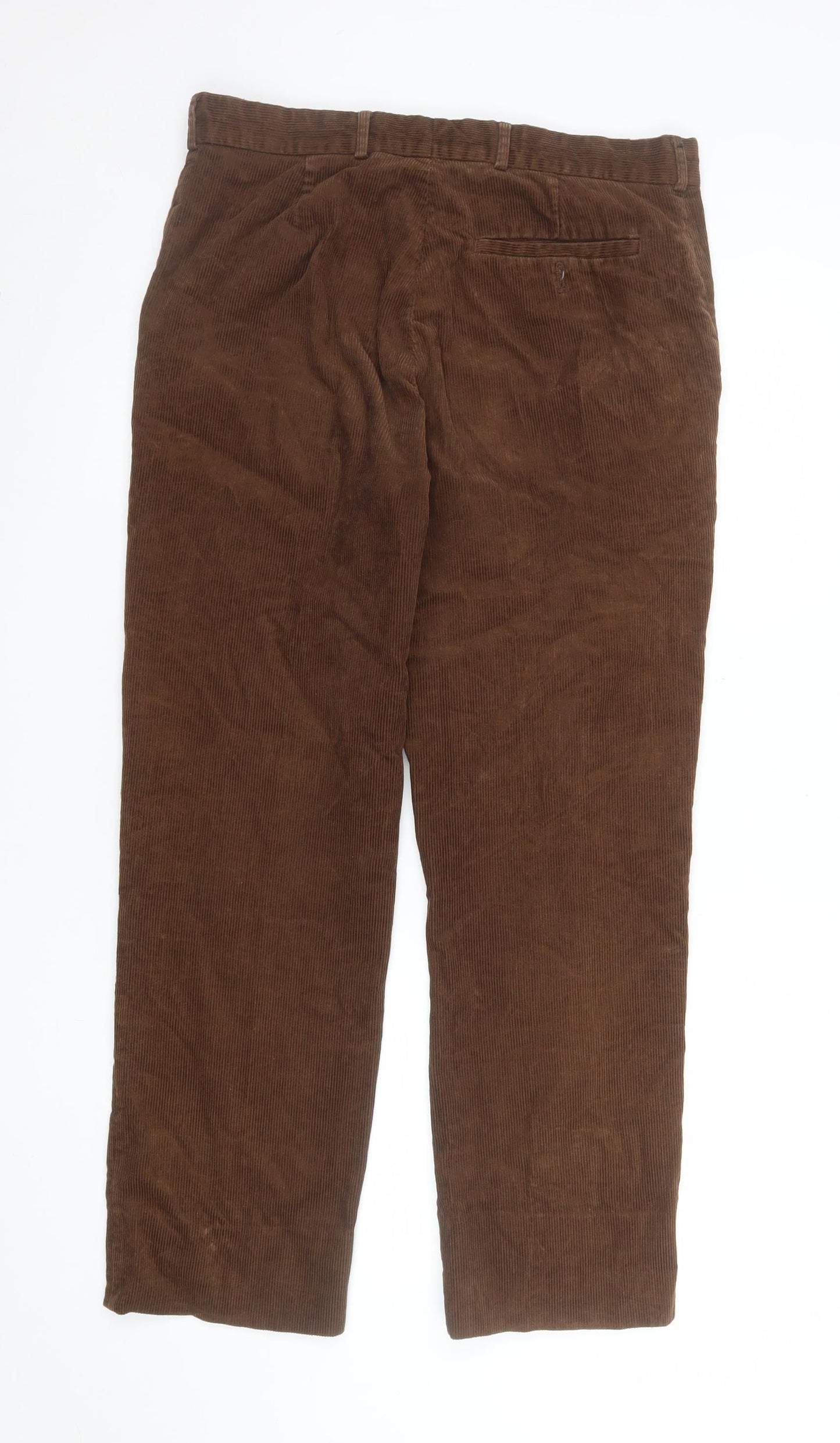 Mens UK Size M James Pringle Regular Fit Casual Brown Trousers