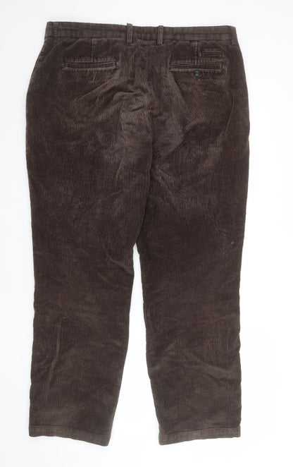 Austin Reed Men's Brown Corduroy Chino Trousers 38R