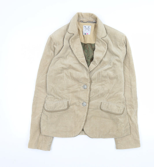 Womens UK Size 12 Crew Clothing Co Regular Beige Blazer