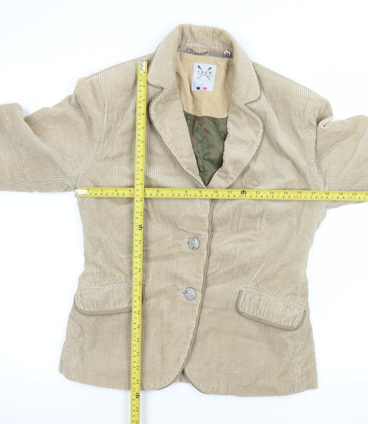 Womens UK Size 12 Crew Clothing Co Regular Beige Blazer