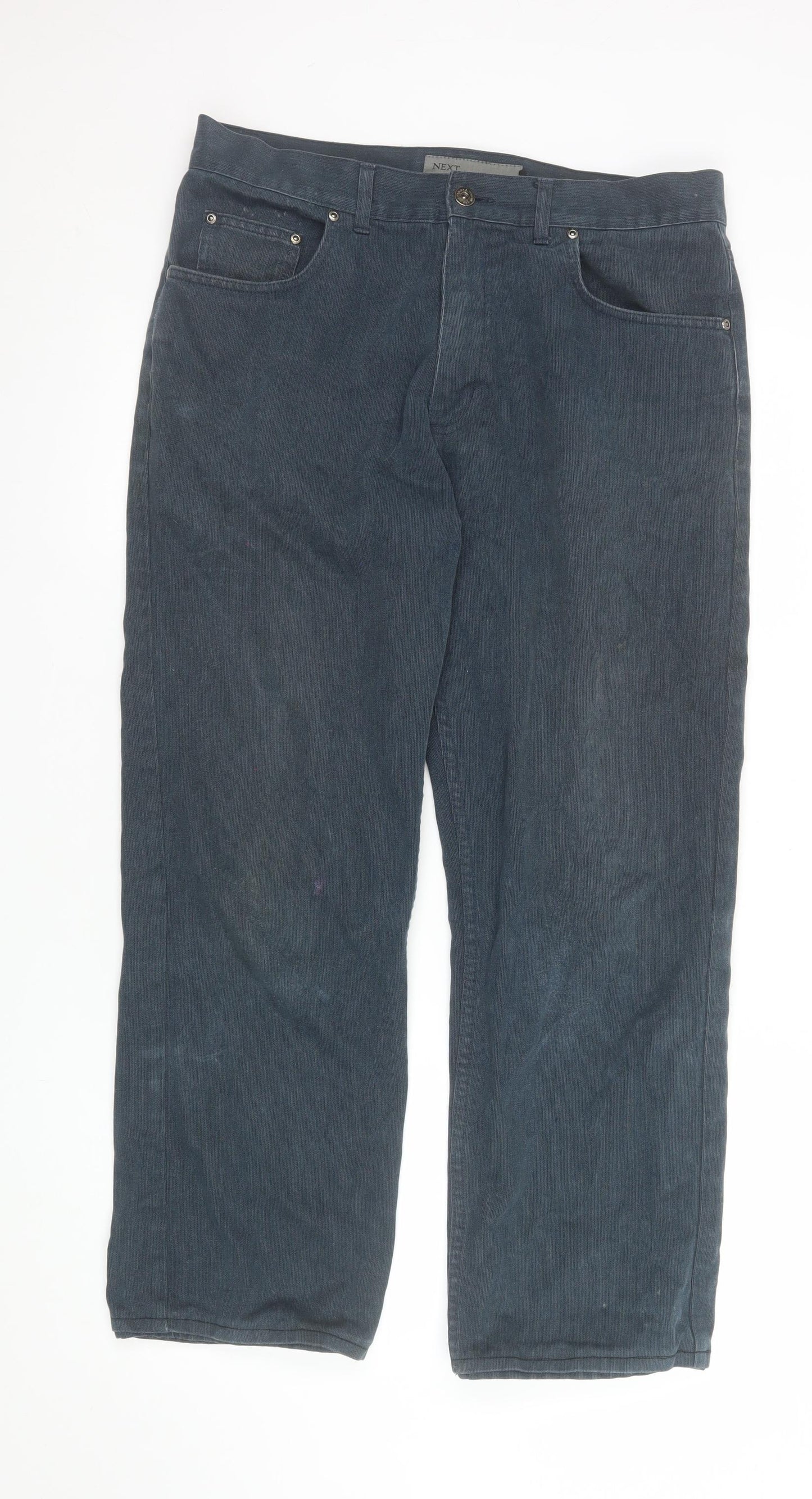 Mens UK Size S NEXT Relaxed Fit Casual Blue Trousers