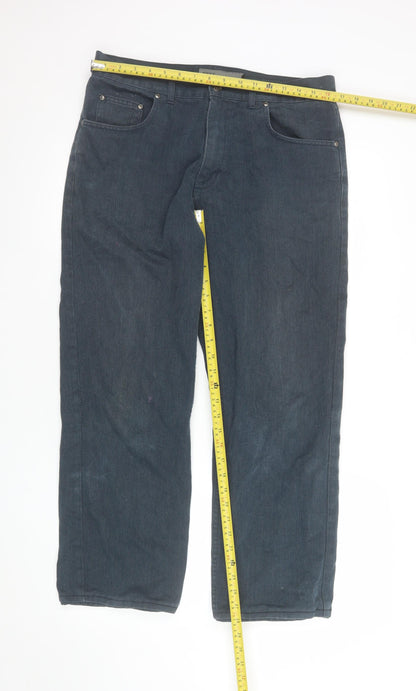 Mens UK Size S NEXT Relaxed Fit Casual Blue Trousers