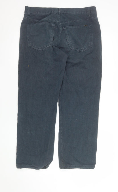 Mens UK Size S NEXT Relaxed Fit Casual Blue Trousers