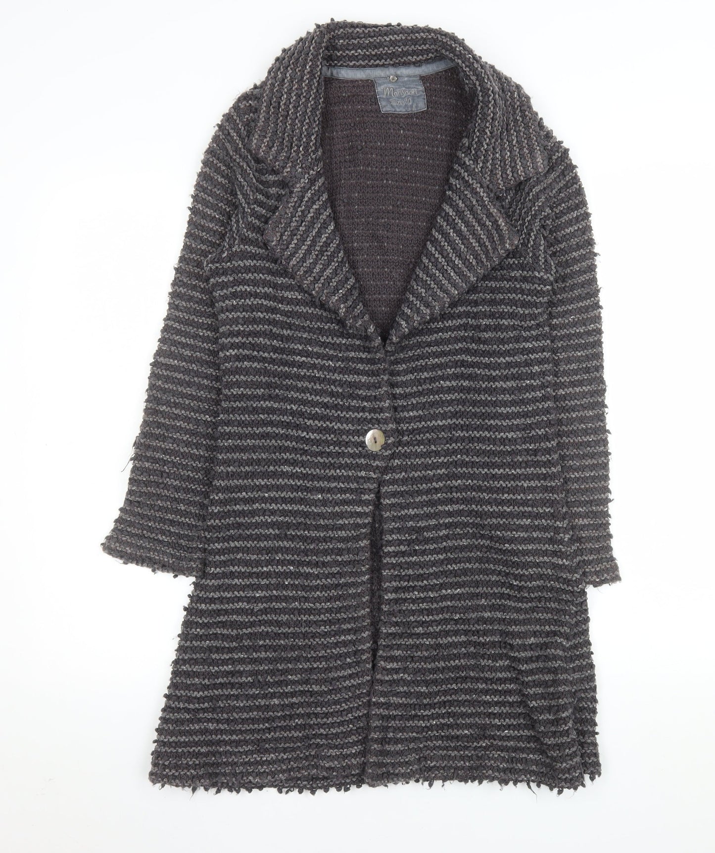 Womens UK Size 10 Monsoon Grey Cardigan Jumper