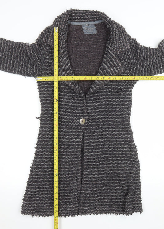 Womens UK Size 10 Monsoon Grey Cardigan Jumper