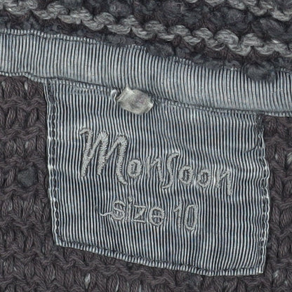 Womens UK Size 10 Monsoon Grey Cardigan Jumper