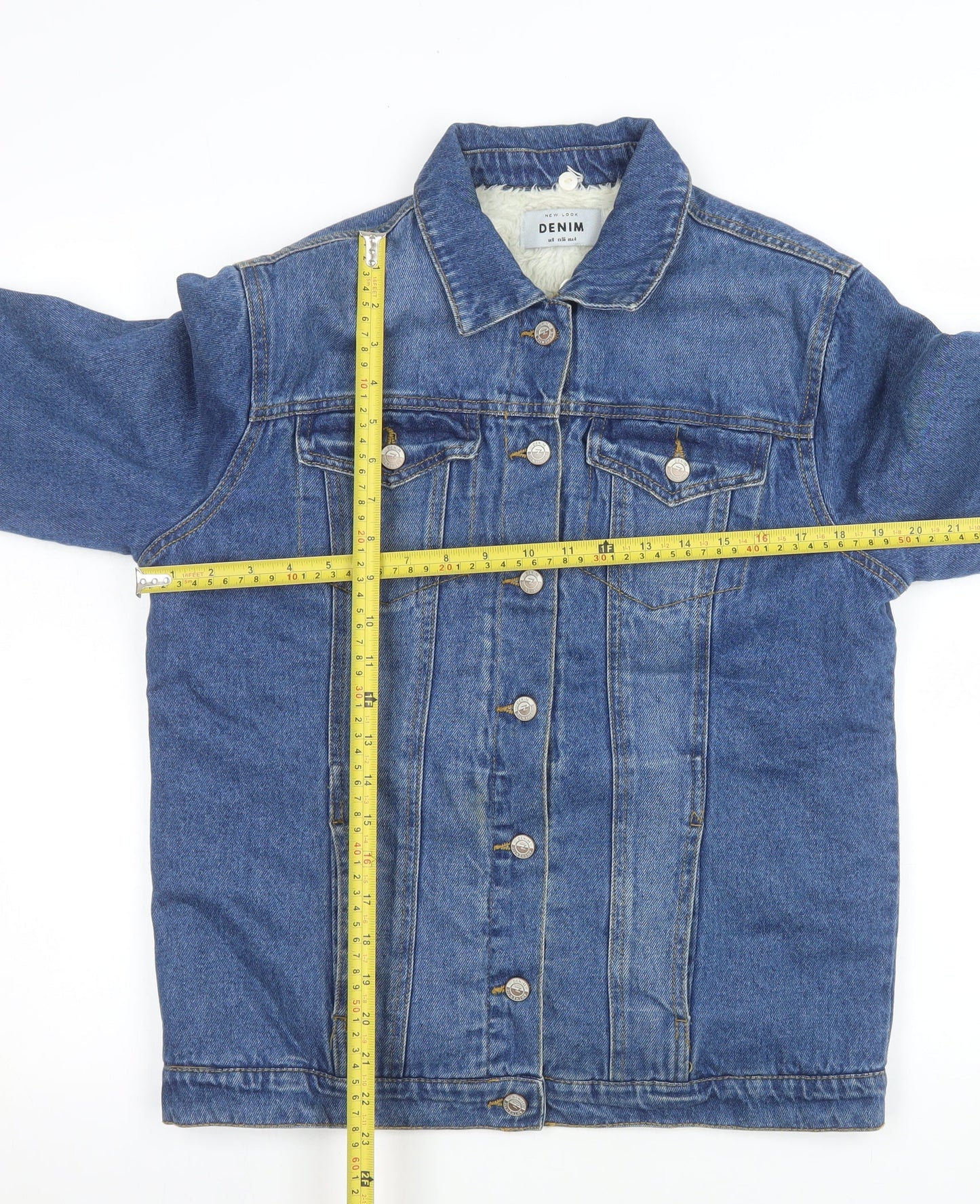 Womens UK Size 8 New Look Blue Denim Jacket