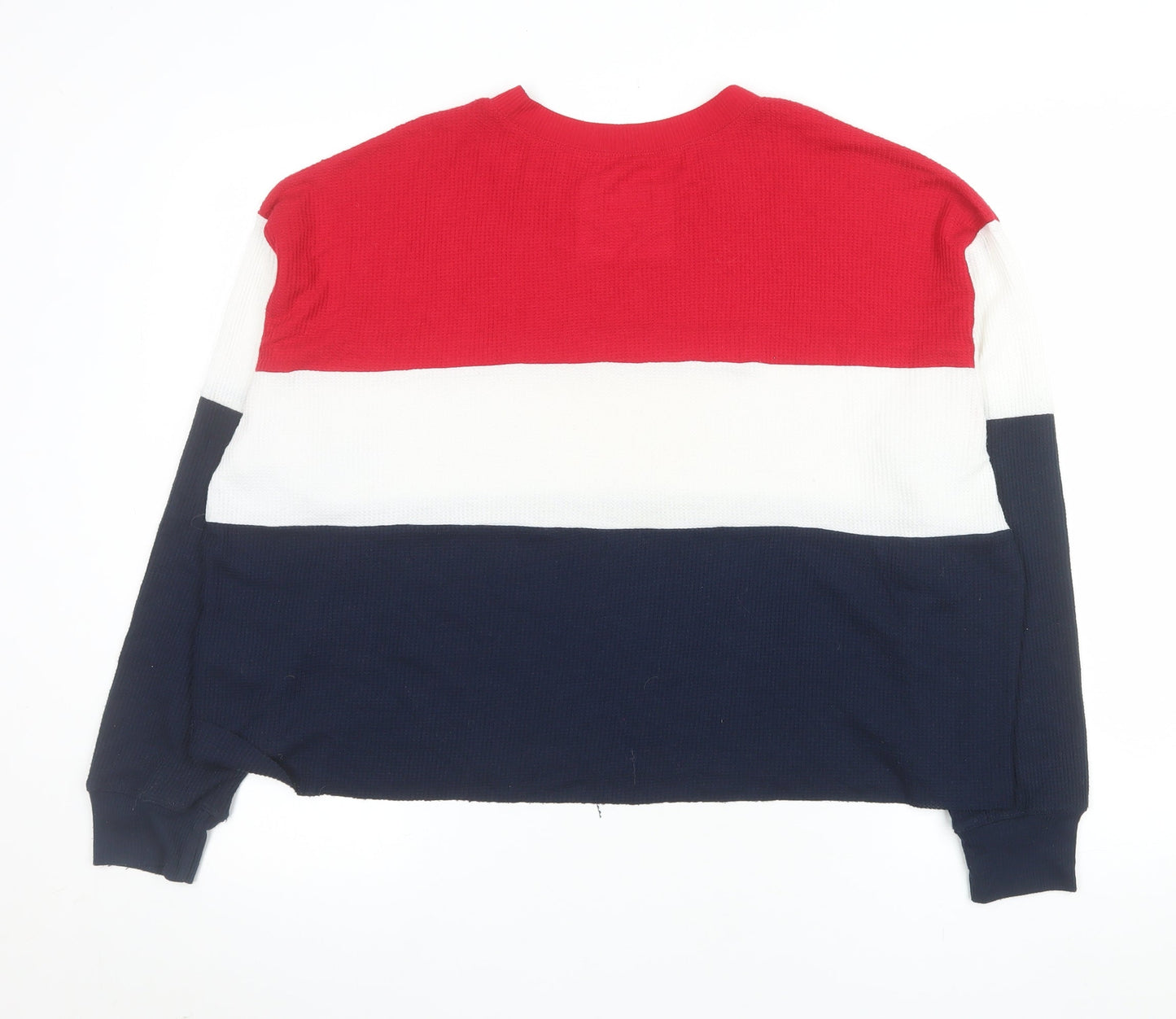 Womens UK Size M Hollister Multicoloured Cropped T-Shirt