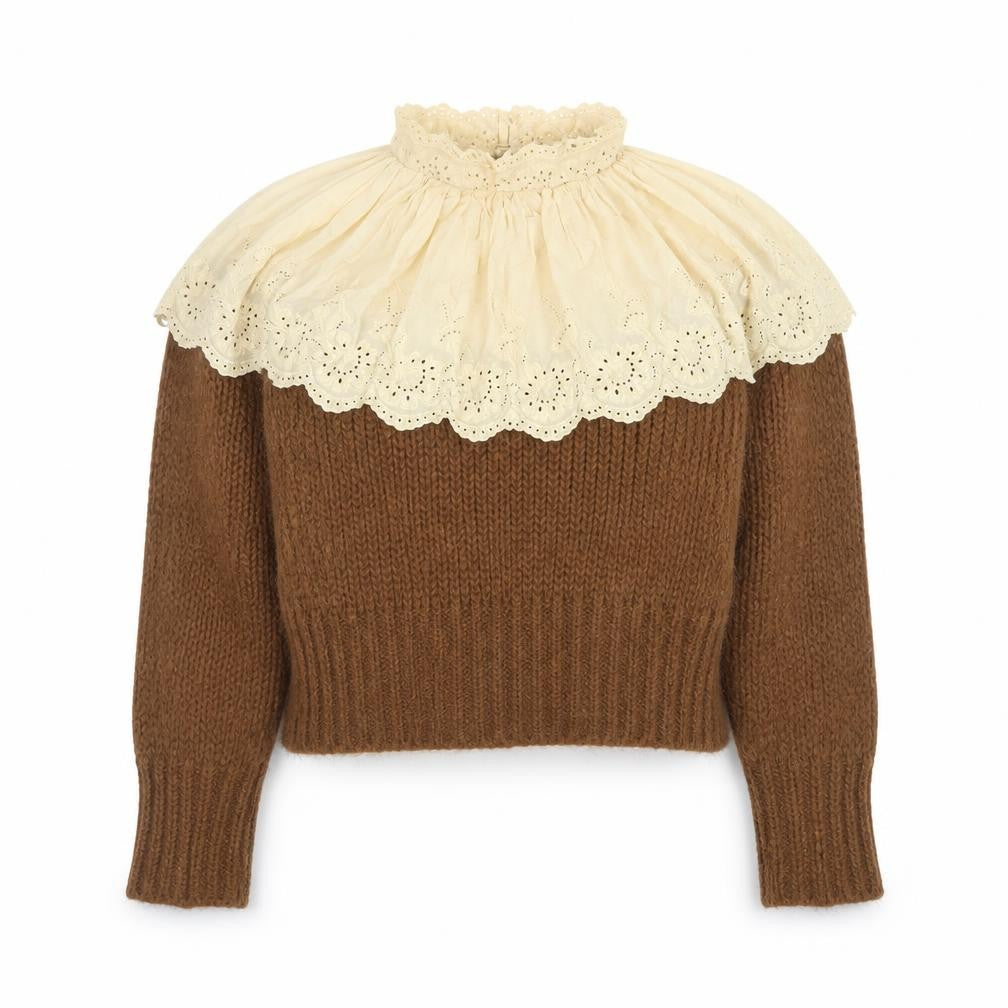 Womens UK Size 12 Zara Brown Pullover Jumper