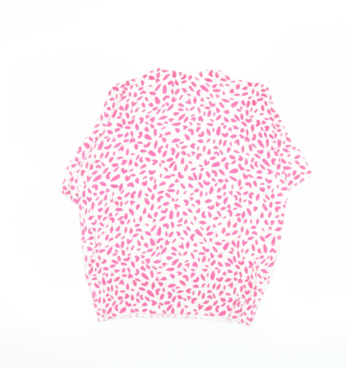 Womens UK Size 8 Marks and Spencer Pink Basic T-Shirt