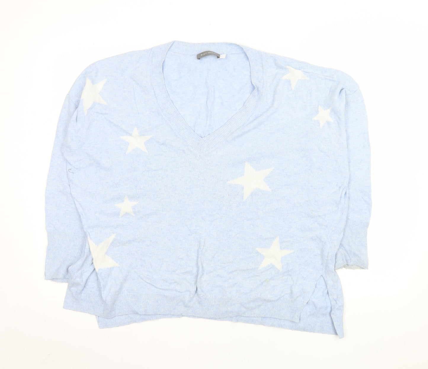 Womens UK Size M Mint Velvet Blue Pullover Jumper