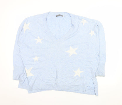 Womens UK Size M Mint Velvet Blue Pullover Jumper
