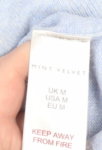 Womens UK Size M Mint Velvet Blue Pullover Jumper