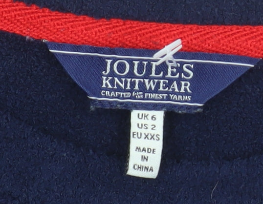 Womens UK Size 6 Joules Blue Pullover Jumper