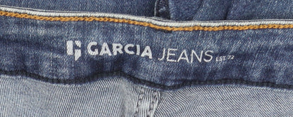 Garcia Jeans Womens Blue High Waist Flared Jeans W32 L32