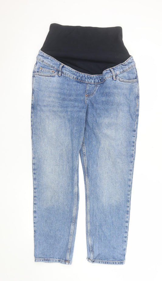 Womens UK Size 10 New Look Regular Fit Ankle Blue Jeans