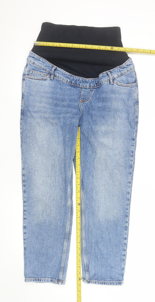 Womens UK Size 10 New Look Regular Fit Ankle Blue Jeans